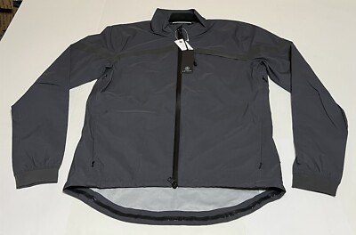 NWT Aether Mens Pace Jacket Gray Lightweight Windbreaker Cycling Sz 1 (Small)