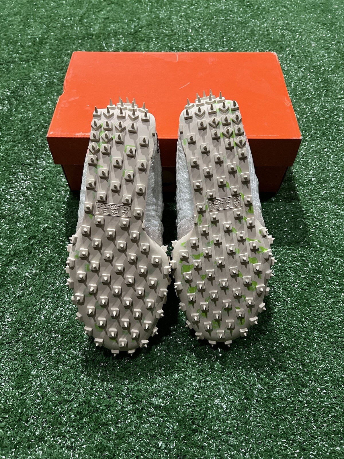 OFF WHITE X NIKE "Taglia 6 5 Nike bianche off x Wmns Waffle Racer ""Verde elettrico"""