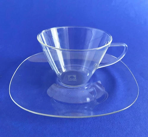 Jena Glass Coffee Mug With Saucer Schott & Gen/Mainz