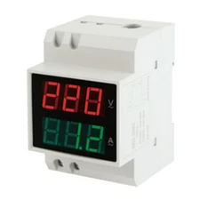 N52-2042 Din-raiI AC voltage and current meter,LED display meter AC 80-300V