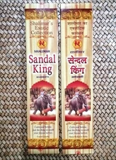 *2 Packs* of "SANDAL KING" sandalwood incense sticks by Shalimar - Made in INDIA