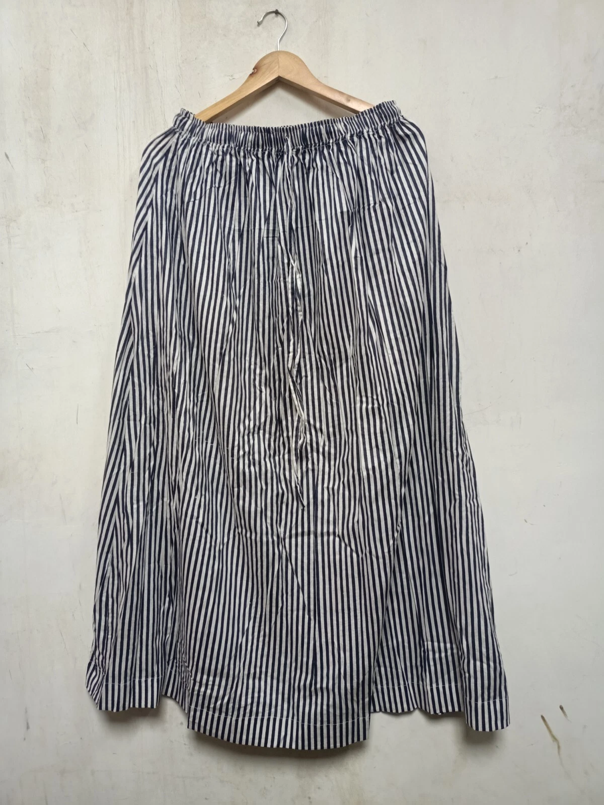 Indian Cotton Black Striped Printed Skirt Women's Clothing Partywear skirt US