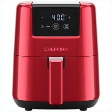 2 Quart Mini Air Fryer - Digital Space Saving Compact Air Fryer Red