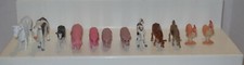 Huge Lot of 12 Pretend Play 1" Farm Animal Figures Rare HTF Cow Pig Chicken