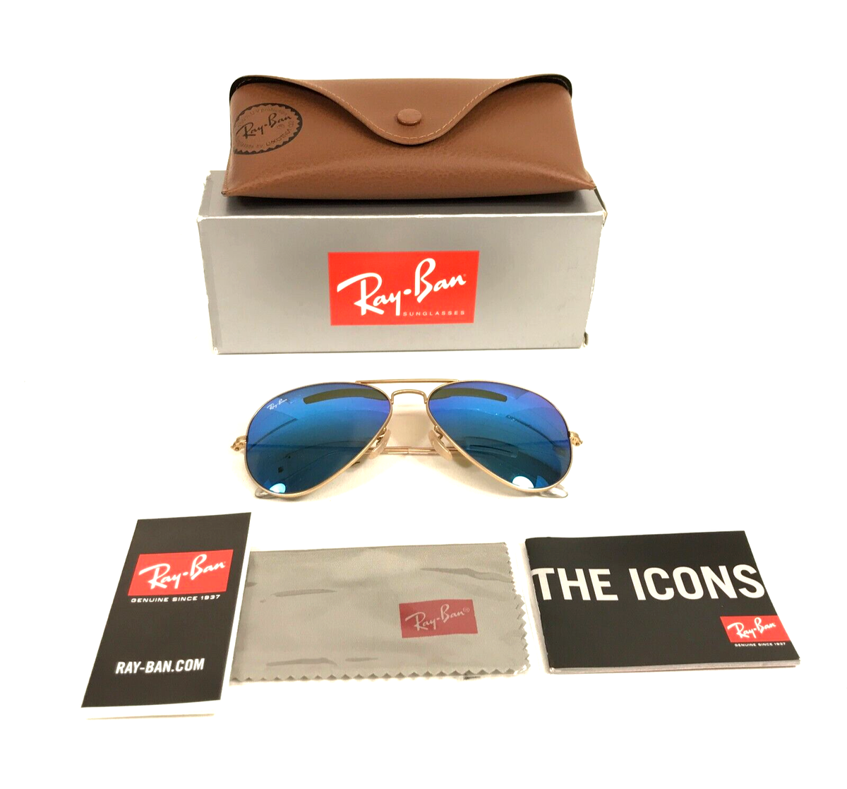 Ray-Ban Sunglasses RB3025 AVIATOR LARGE METAL 112/17 Matte Gold Ray-Ban Sunglasses RB3025 AVIATOR LARGE METAL 112/17 Matte Gold