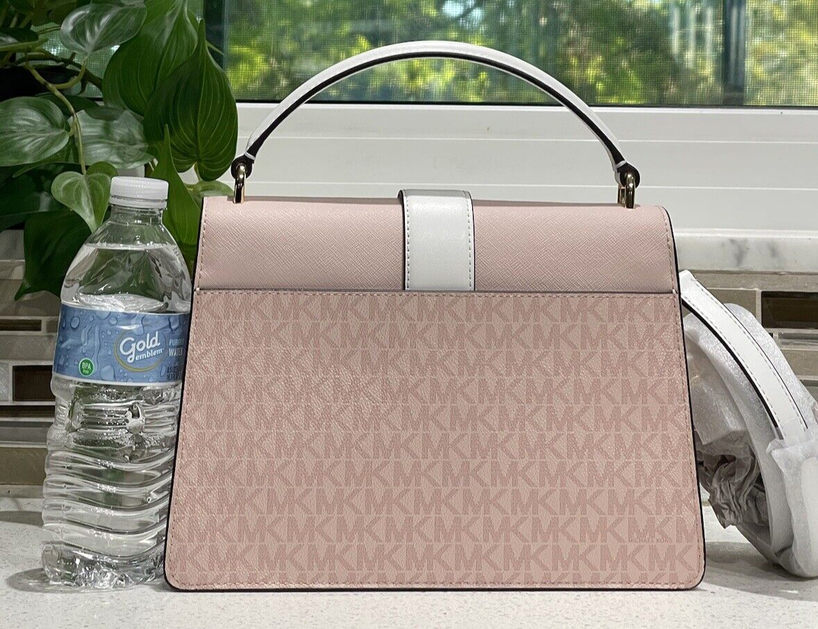 MICHAEL KORS GREENWICH MEDIUM FLAP SATCHEL SHOULDER BAG