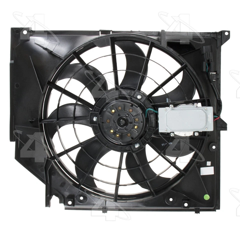Para 2001-2005 BMW 325xi conjunto de ventilador de refrigeração do motor 4 estações 2002 2003 2004 - Imagem 3 de 4