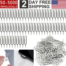 50-5000 Packs Lot Sim Card Tray Removal Ejector Pin Tool Cell Phone Universal