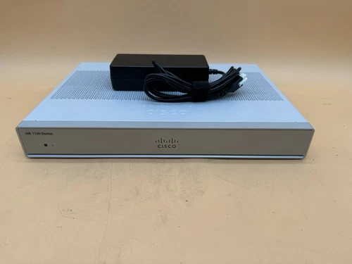 Cisco C1111-8P + ADP-66CR B Power Adapter ISR 1100 Series Integrated Router