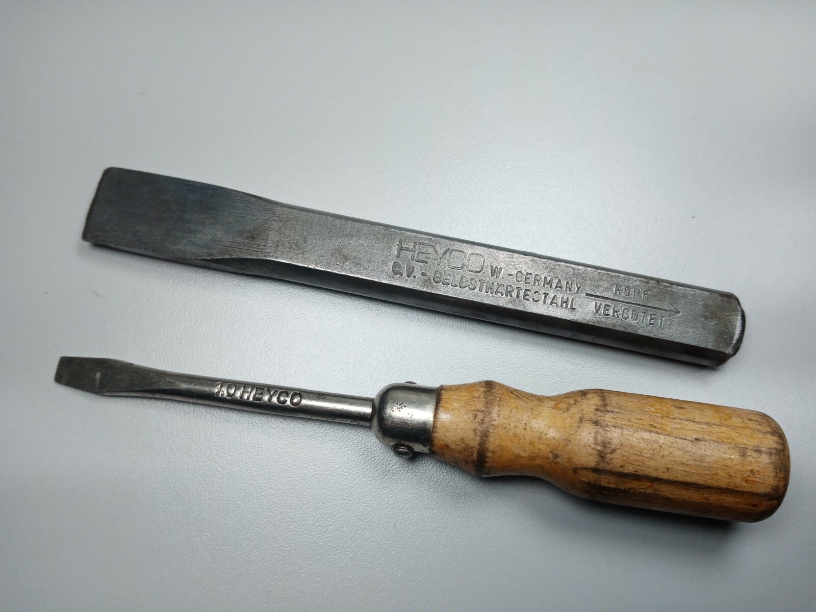 Set Vintage Tools HEYCO flat Screwdriver stone chisel Germany eBay
