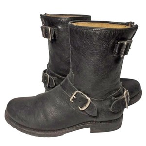 frye black motorcycle boots