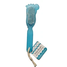 Foot Brush With Pumice Stone (For Clean, Smooth Feet). New -Spa Body 7" Long