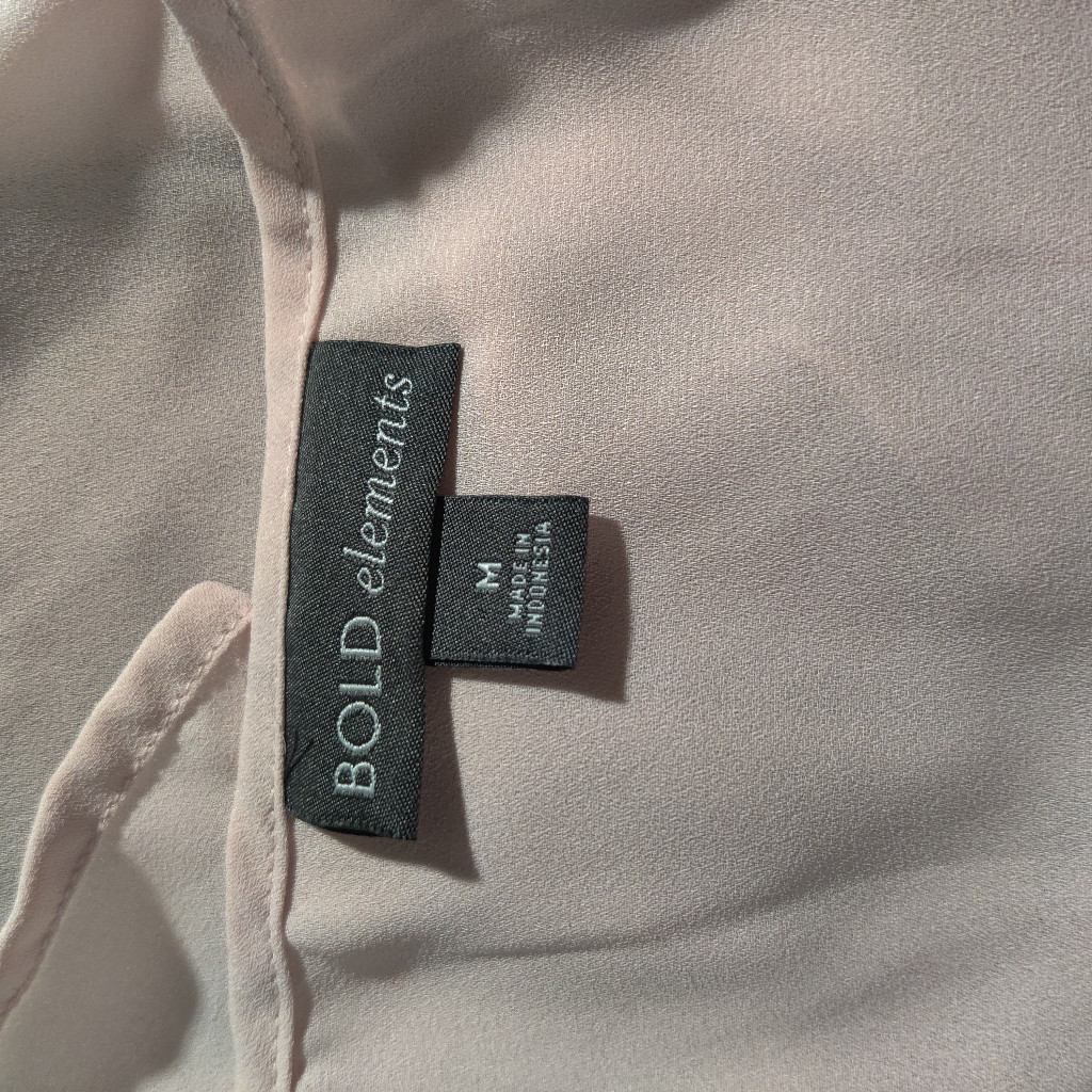 Bold Elements Open Long Sleeve Blouse - image 3