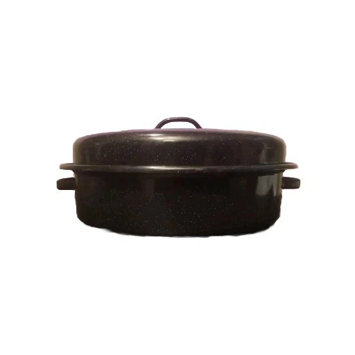 Roasting Pan Enamel Medium Black In Perfect Condition Vintage
Opens in a new window or tab
