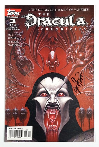Juego de cómics Topps Dracula Chronicles #1 - #3 FIRMADO por Joseph Linsner (1995) - Imagen 6 de 7