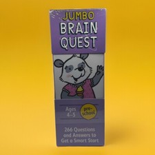 Jumbo Brain Quest Pre-School 266 Q A In 2 Jumbo Decks Ages 4-5