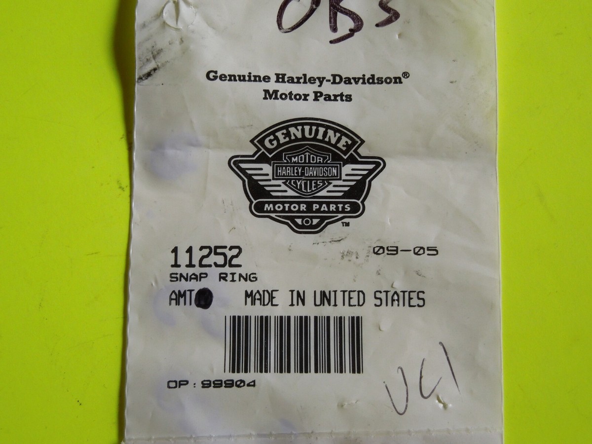 NOS OEM Harley Davidson Snap Ring P/N 11252 | eBay