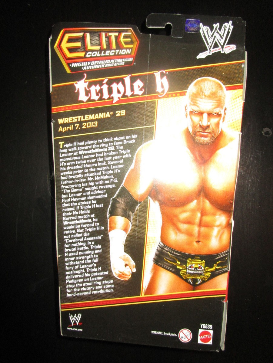 WWE ELITE TRIPLE H FIGURE WRESTLEMANIA 29 TOYS R US