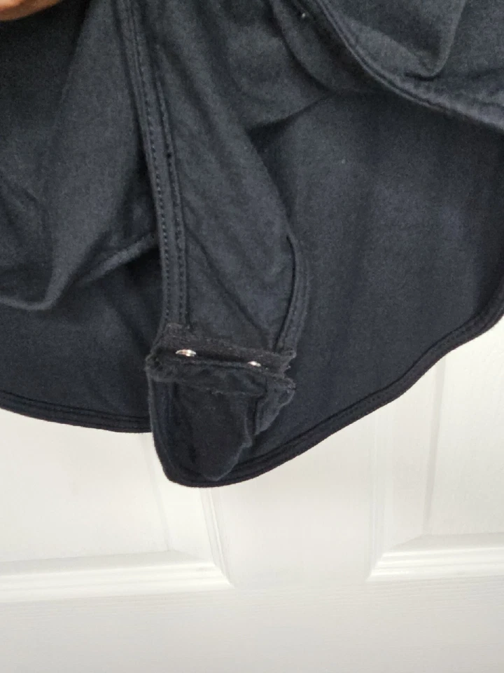 Camiseta sin mangas NORDSTROM negra suave tejido rayón elástico cuello en V XL = 16 1X 16W Foto 4 de 4