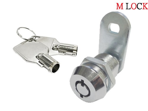 7/8" Tubular Cam Lock Cabinet Desk 180 Degree Turn 2 Key Pull Keyed Alike 12-6 - 第 1/5 張圖片