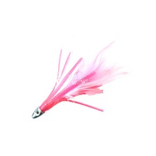 4" mini feather 1/2oz Bullet chrome Head Trolling tuna Feather squid skirt New