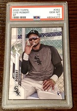 🔥 2020 Topps Series 2 Luis Robert SP PSA 10 Gem MT Mint #392 White Sox 🔥