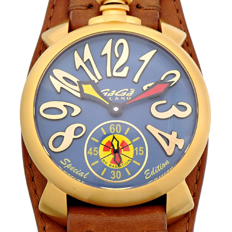 Gaga Milano Manuale 48MM Special Edition 5114.MRD.01.TM1 Blue Hand