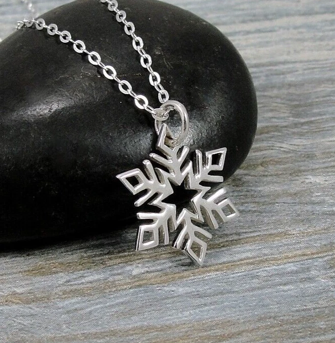 Snowflake Charm Sterling Silver