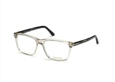 Tom Ford TF5479-B 020 Grey / Black Horn Demo Lens Blue Block 56 mm Eyeglasses