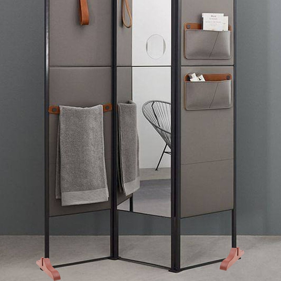 2 Pcs Room Divider Curtain Stand Screen Base Support Office eBay