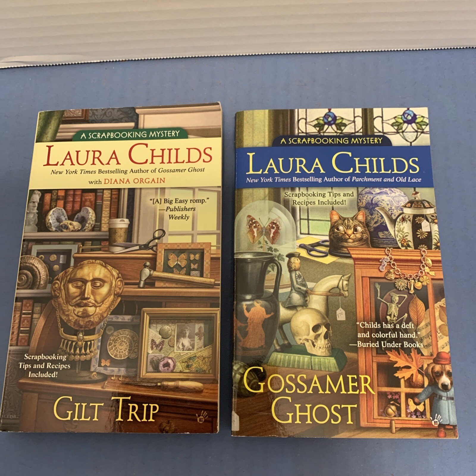 Lot of 16 PB Books Laura Childs Complete SCRAPBOOKING MYSTERY