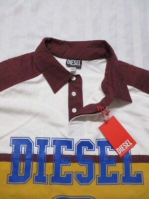 DIESEL Men's S-EGBY Oversized Rugby Polo-Style Sweatshirt DIESEL Men's S-EGBY Oversized Rugby Polo-Style Sweatshirt