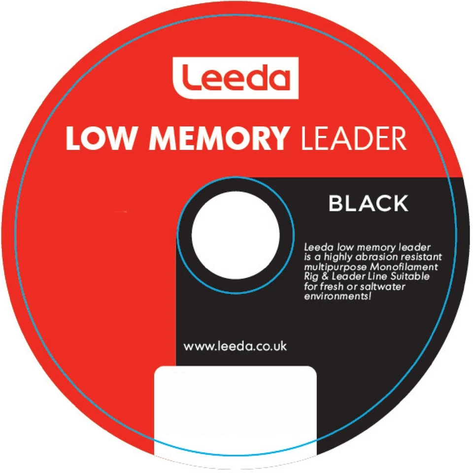 Leeda Profil Memory Free Monofilament Leader Fishing Line Mono Clear / Black - Image 3 of 3