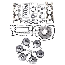 Cylinder Head Gasket Set+Piston w/Rings for Discovery Range Rover LR4 AJ126 3.0L