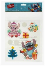 LOT of 2 Disney Lilo  Stitch Holiday Christmas Window Gel Clings