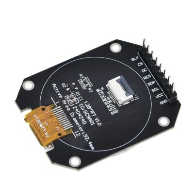2x GC9A01 1,28 Zoll Runder TFT-Bildschirm – 240x240 IPS, SPI, Für Arduino & IoT, Farbe, Breiter Winkel
