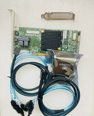 Adaptec ASR-7805 1G 6GB/s PCIe Controller Card 1GB + BBU+ 2*SFF-8643 SATA cables