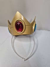 Disguise Gold Princess Crown Headband Red  Blue Gems Girls Costume