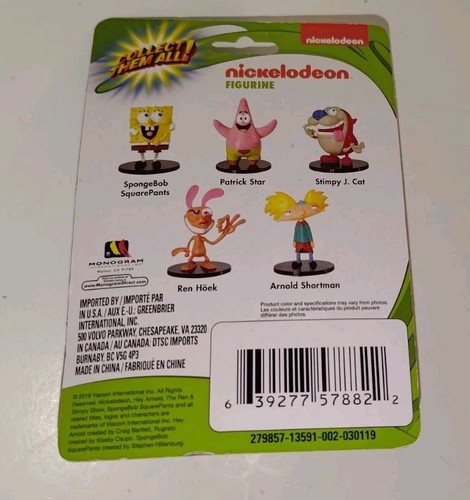 New Nickelodeon Collectible Figures 2.25" SpongeBob SquarePants Cake Topper - Picture 3 of 4
