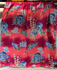 Vintage Indonesian Batik Wrap Skirt Sarong style , made from viscose 36" long