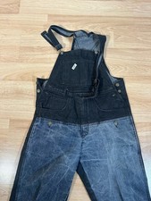 1990s Vintage GUESS USA OVERALLS Size 3 Black Denim GREAT CONDTION