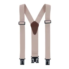 Dickies Men's Elastic Solid Color Suspender with Belt Clip-End