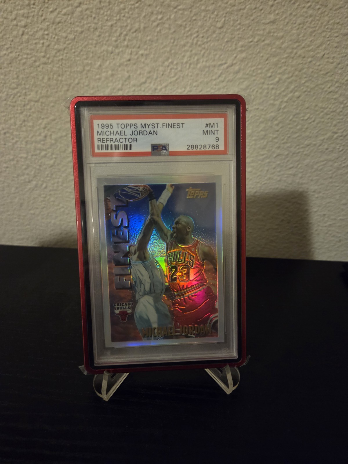 1995 Topps Mystery Finest: Michael Jordan #M1 Refractor PSA 9
