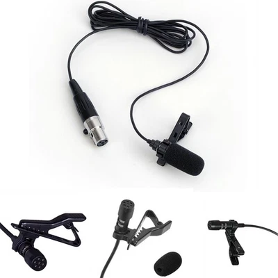 XLR 4-PIN Micro-Cravate Lavalier Microphone Clip-On Microphone Polarisé 1 - Photo 1/4