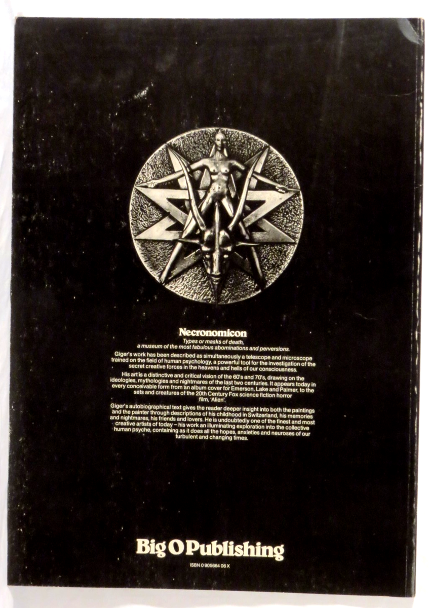 RARE Necronomicon H R Giger 1978 Big O Publishing Softcover 2nd