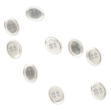 10 Sterling Silver 8x6mm Oval Unpolished Bezel Solid Back Setting Cup