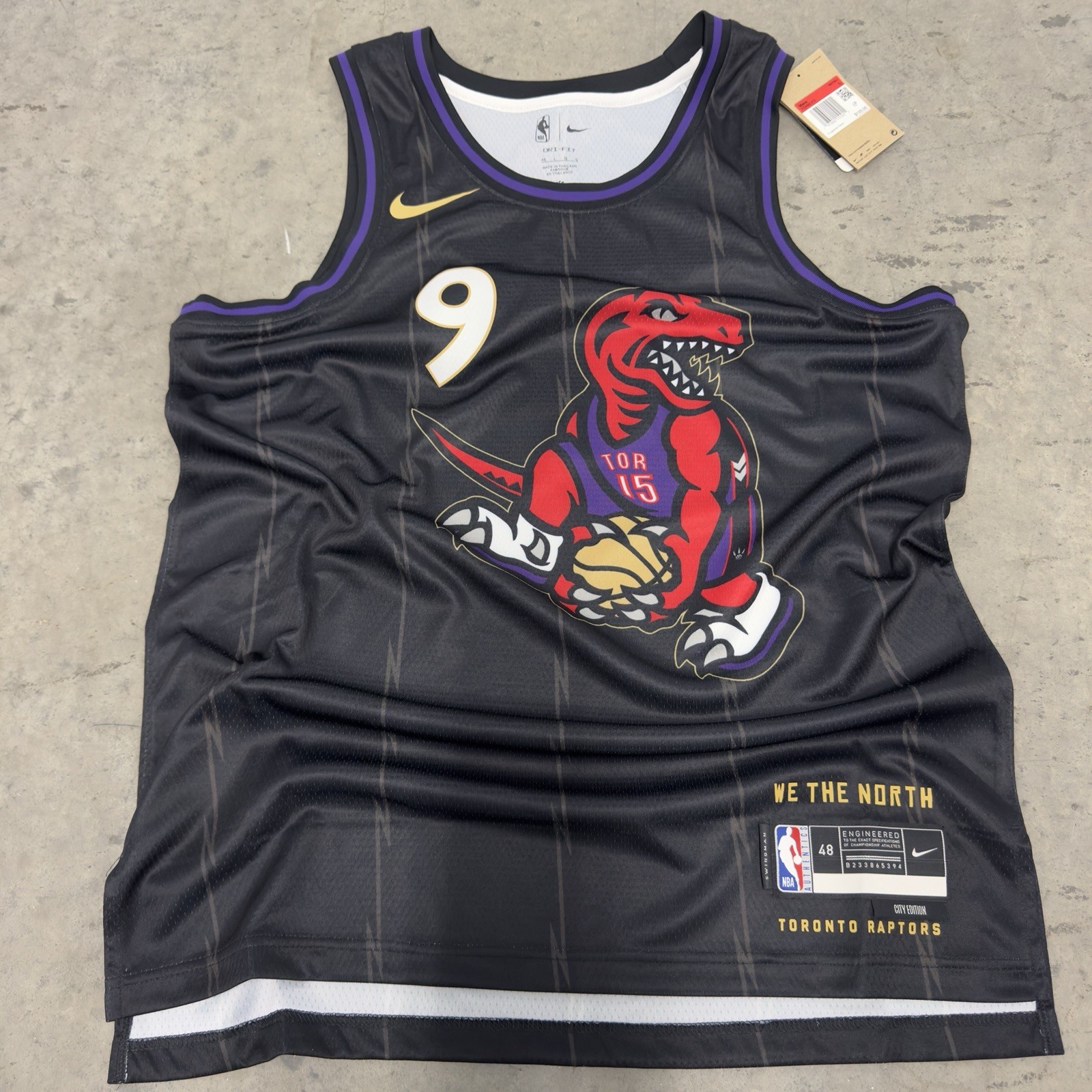 RJ Barrett Toronto Raptors Jersey City Edition Nike Swingman 48 Large New