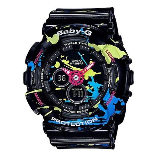 CASIO Baby-G ベビ－G Splatter PatternSeries Casio Baby-G Splatter Pattern Street Art Ladies Watch BA-120SPL-1A