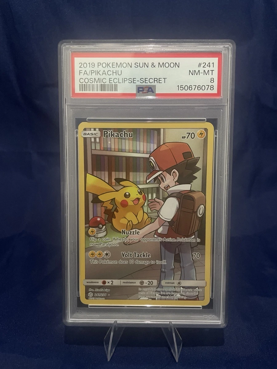 Pokémon TCG Grade 8 Pikachu Individual Collectible Card Game Cards