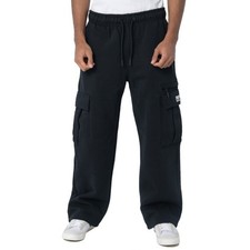 Pro Club Men's Heavyweight Basic Open Leg Cargo zipper pocket Sweatpants